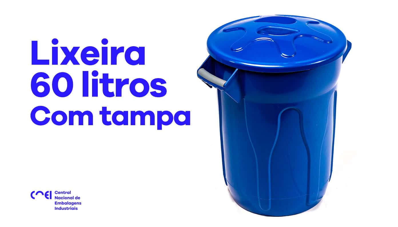 Lixeira 60 Litros Com Tampa